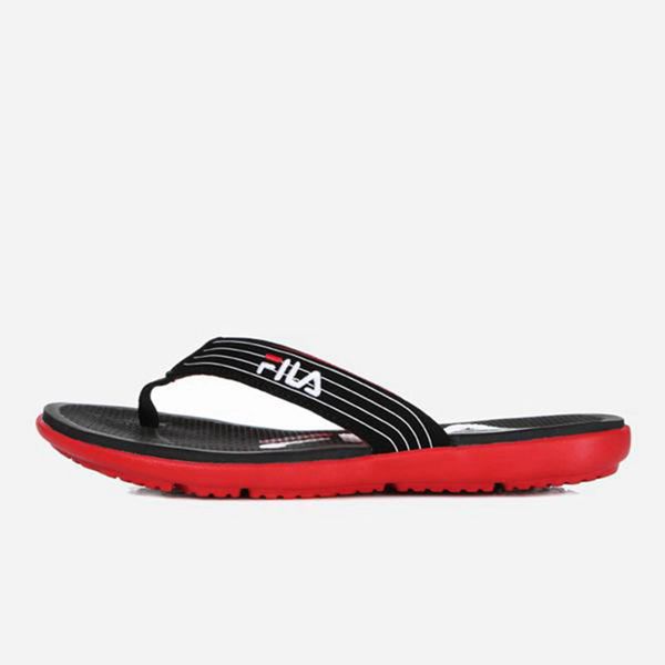 Fila Slick Thong Men's Sandals - Black,NZ 620-27403